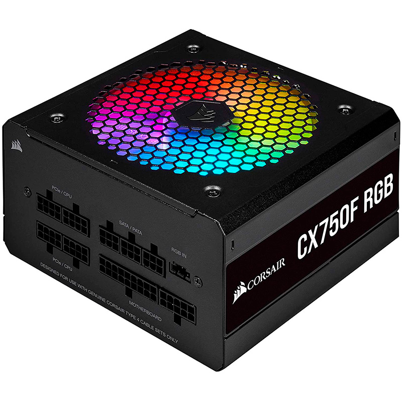 Fuente 750w 80+ Bronze Cx750f Fm Black Rgb Corsair
