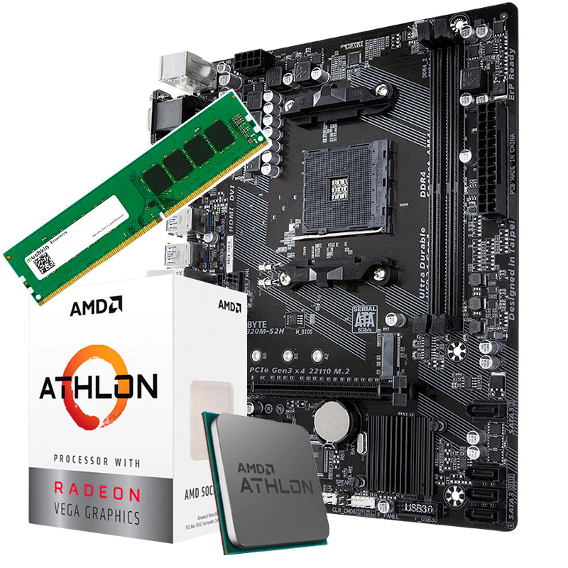 Combo Actualizacion Amd Athlon 3000g A320m 8gb HyperGAMING