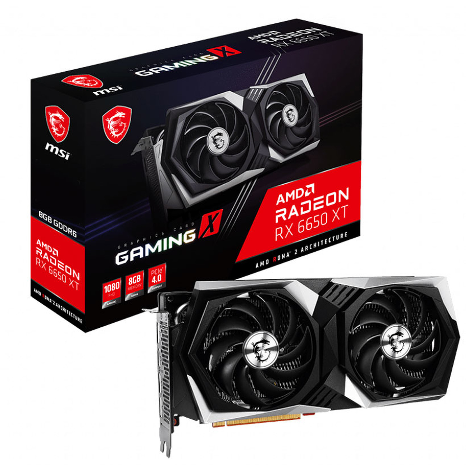 Placa De Video Radeon Rx 6650 Xt Gaming X 8gb Msi HyperGAMING