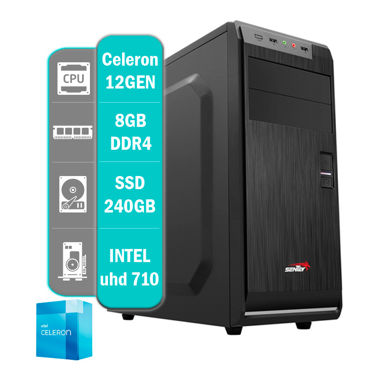 PC INTEL CELERON G6900 - 8GB - 240GB SSD