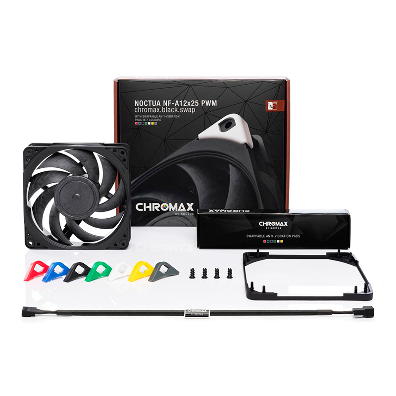 Cooler Fan Nf-a12x25 Pwm Chromax.black Noctua