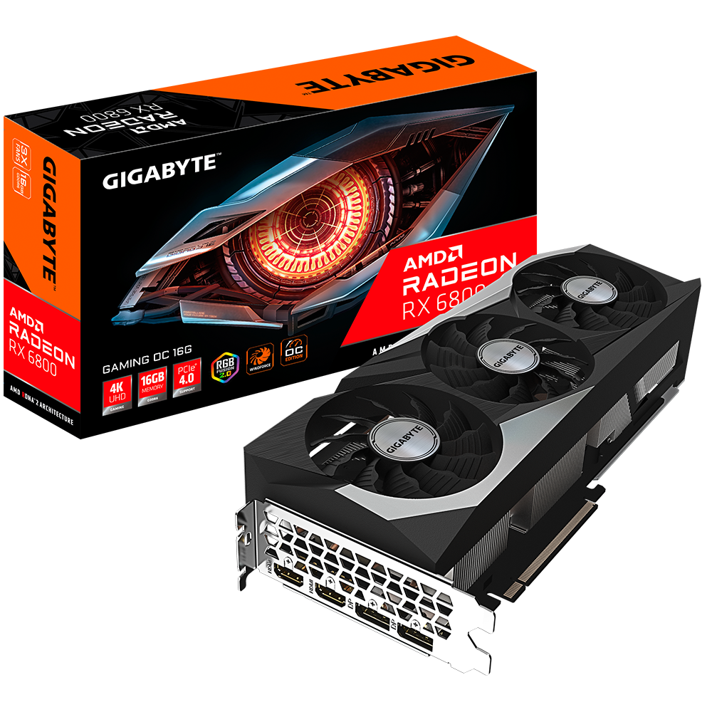 Placa De Video Radeon Rx 6800 Gaming Oc 16g Gigabyte