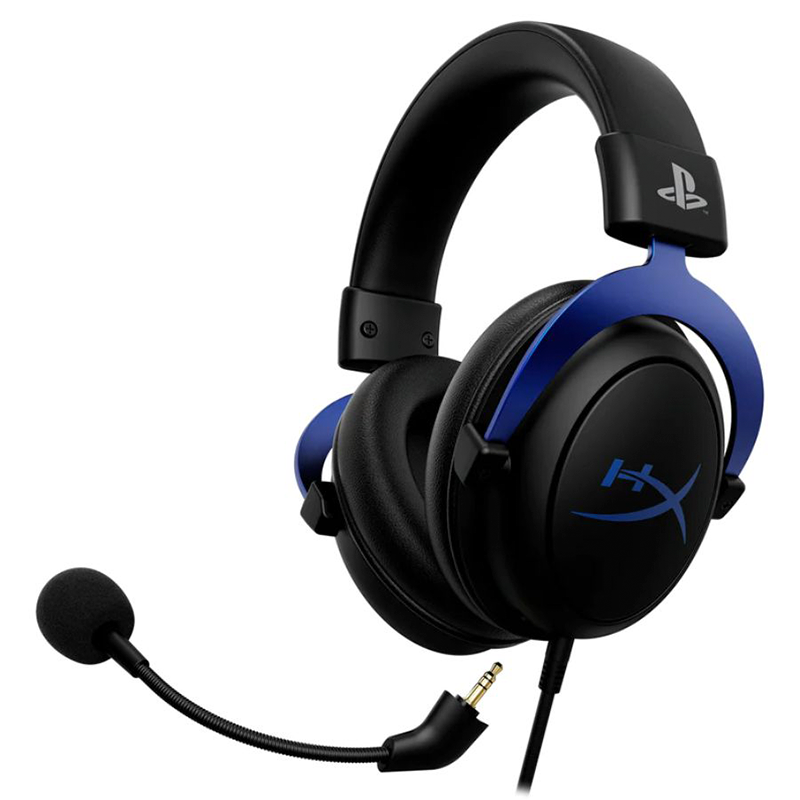 Auricular Cloud Ps4-ps5 Black Blue Hyperx Hp