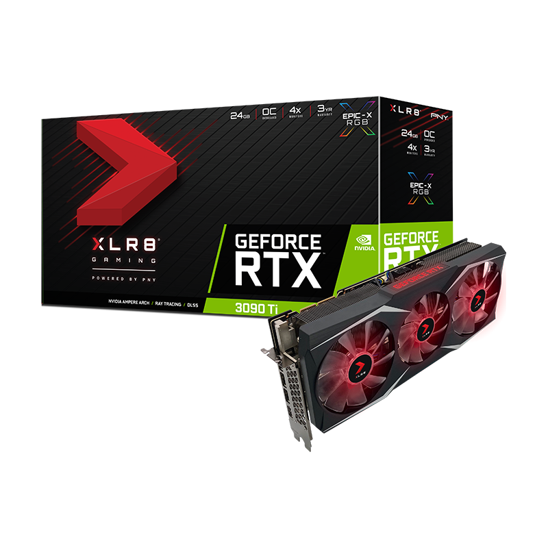 Placa De Video Pny Nvidia Geforce Rtx 3090 Ti 24gb Uprising Epic-x Rgb ...